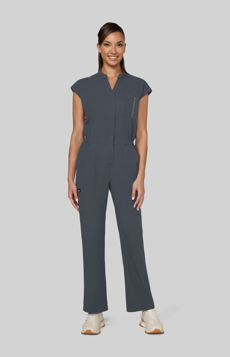 Solis x koi Anja Women's 11-Pocket Jumpsuit Charcoal Solis x koi Anja Women's 11-Pocket Jumpsuit Charcoal