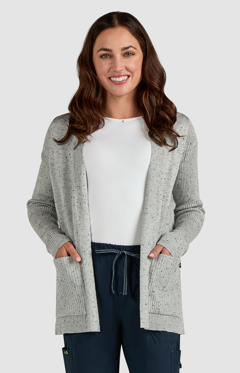 Kori Sweater | Essentials | Platinum Grey Black Speckled Dots