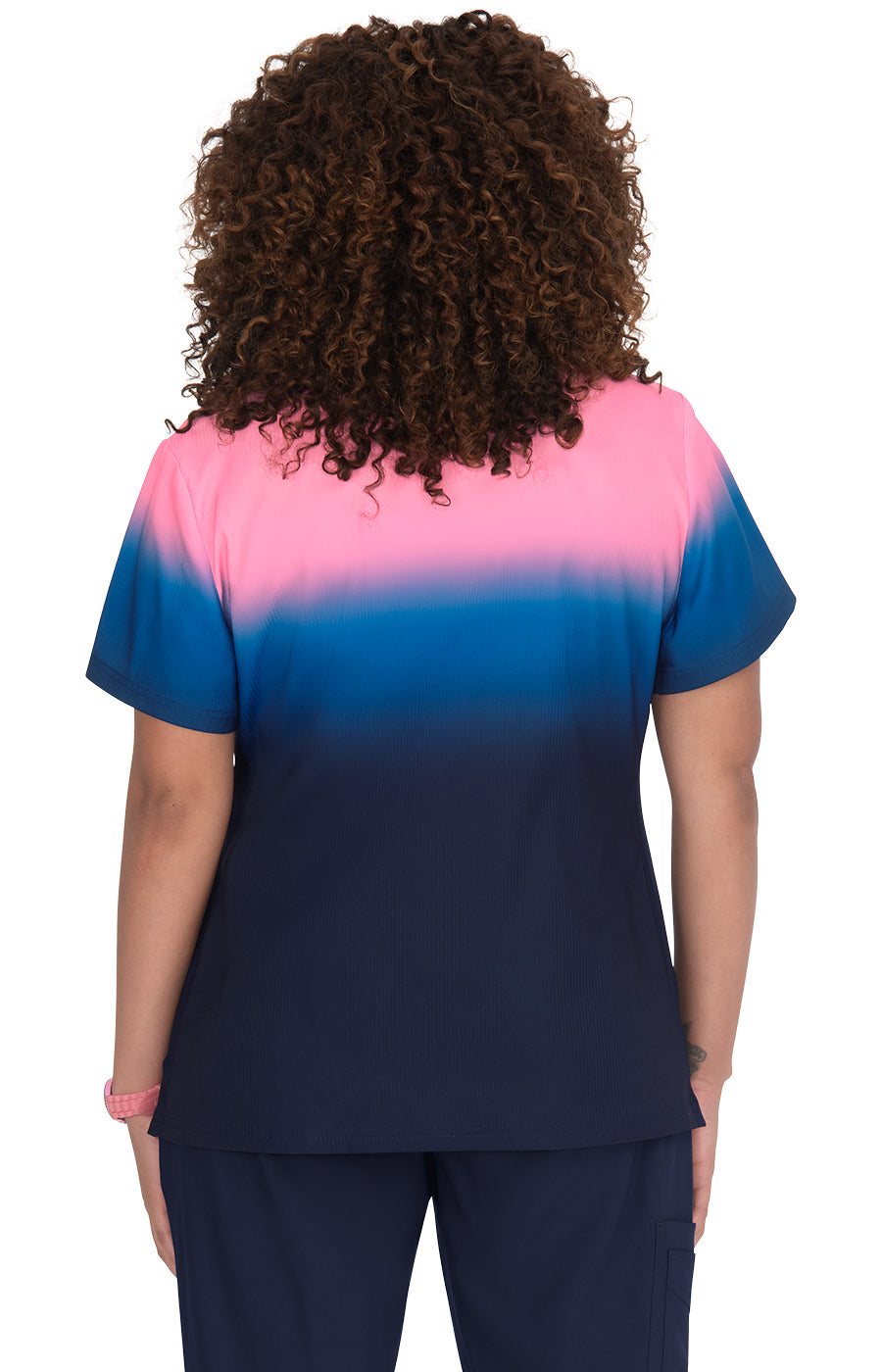 Reform Top Peony Pink/Royal Blue/Navy Ombre