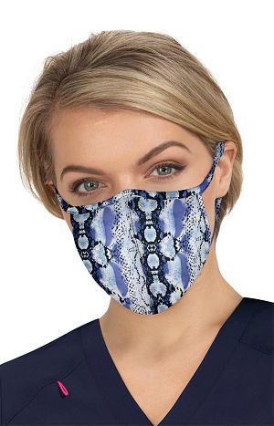 Reversible Fashion Mask 2-pc Bright Butterflies/Hippie Snake