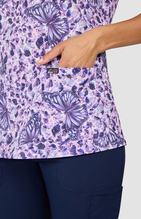 Velora Top Butterflight French Lavender