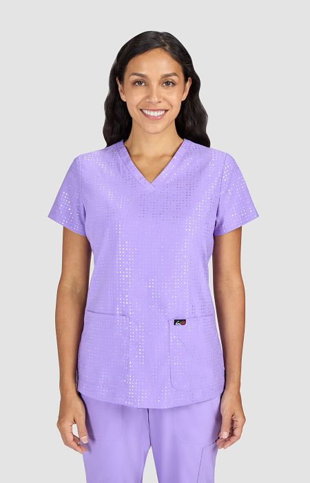 Velora Top Iridescent French Lavender