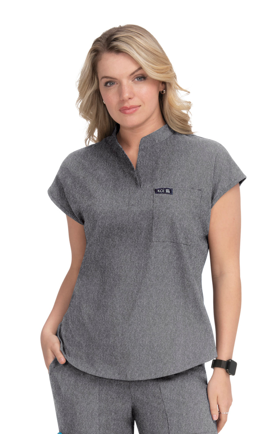Ari Women's 1-Pocket Stretch Tuck-In Scrub Top – koihappiness