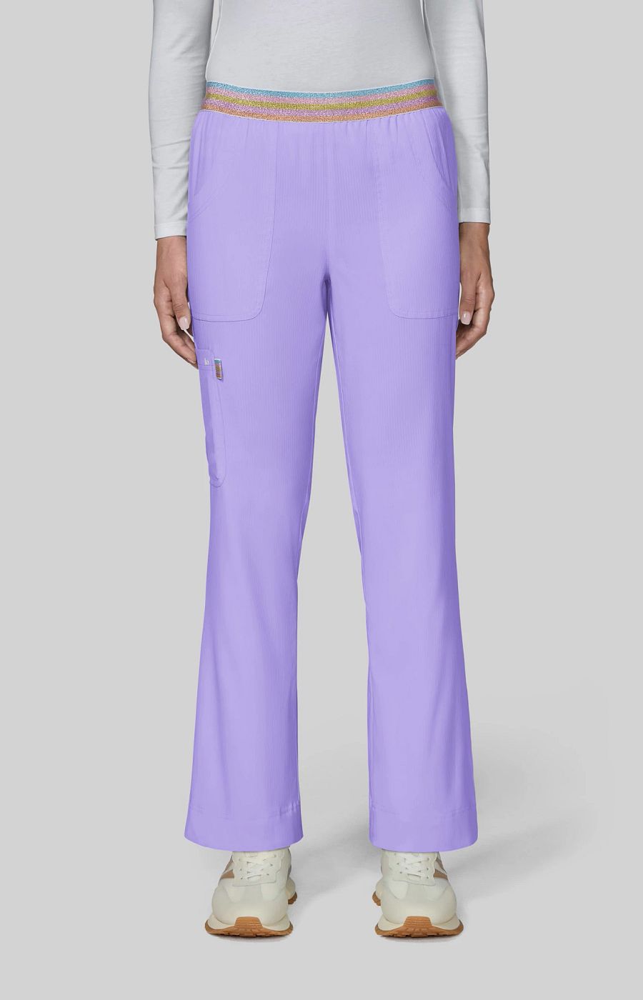 koi Lite Willow Women's 5-Pocket Scrub Pant French Lavender