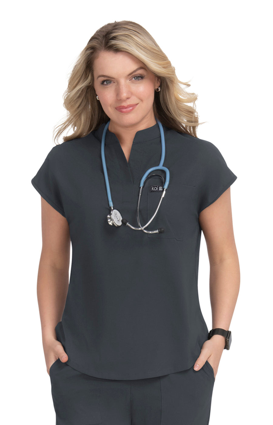 トップス ARI Ari Women's 1-Pocket Stretch Tuck-In Scrub Top – koihappiness