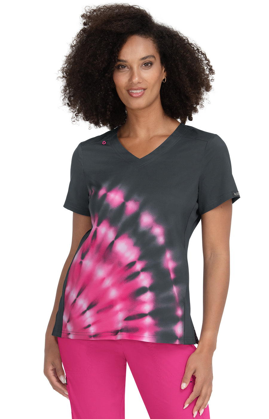 Cali Top Tie Dye Burst Flamingo