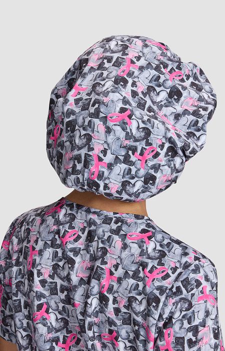 Bouffant Scrub Cap Ink Hearts