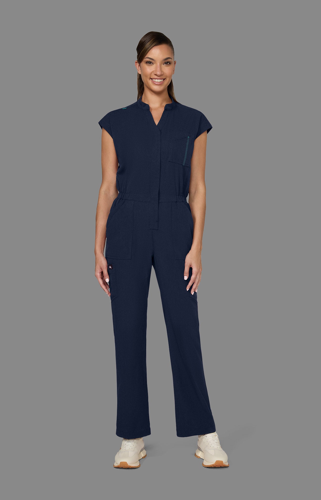 Solis x koi Anja Women's 11-Pocket Jumpsuit Navy – koihappiness