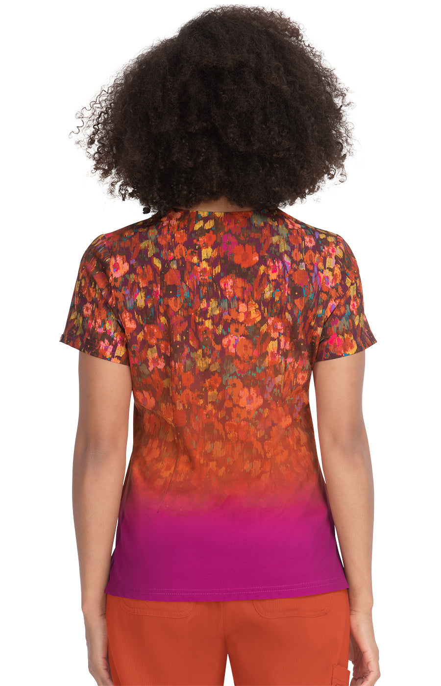 Meena Placement Top Ombre Floral