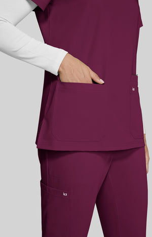 Hustle and Heart Top | Next Gen | Wine