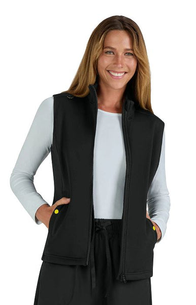 Amused Fleece Vest Black – koihappiness Amused Fleece Vest Black – koihappiness