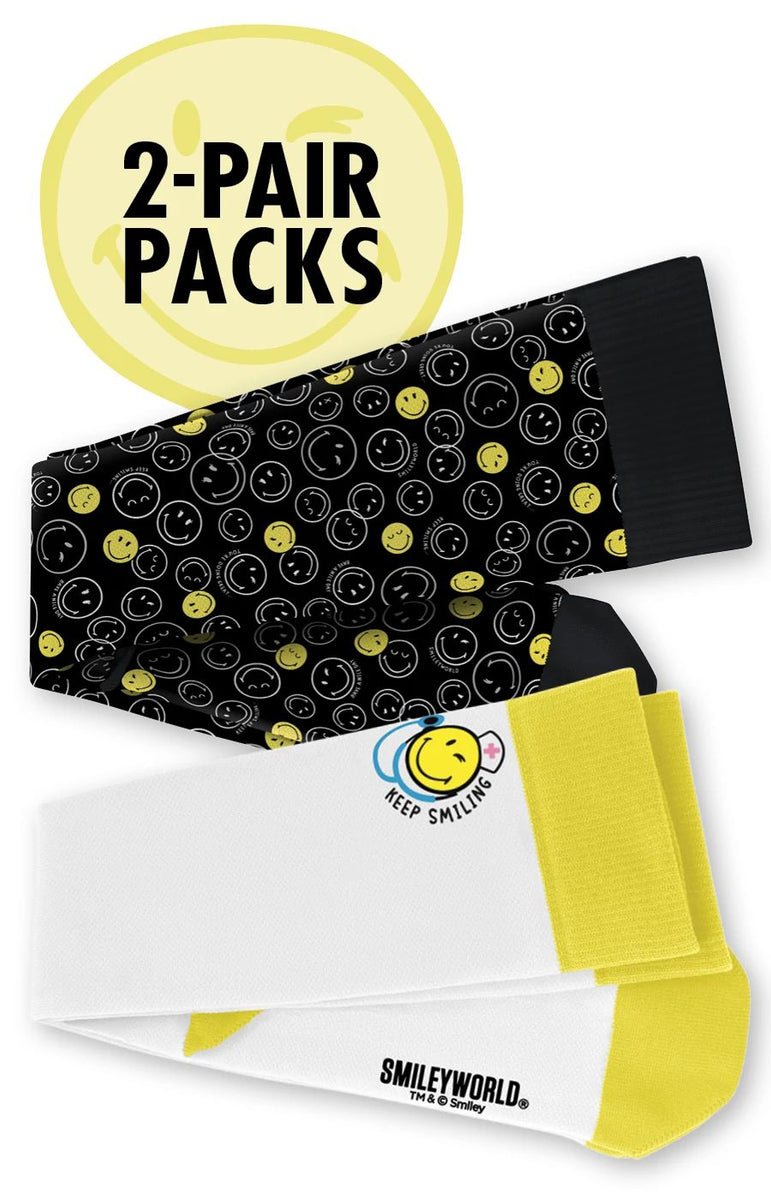 Smiley World Compression Socks 2-pac – koihappiness