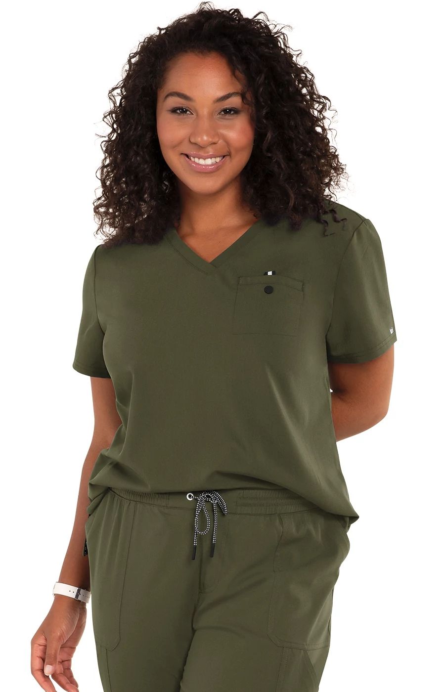 Ready to Work Top Olive Green – koihappiness - Main Image