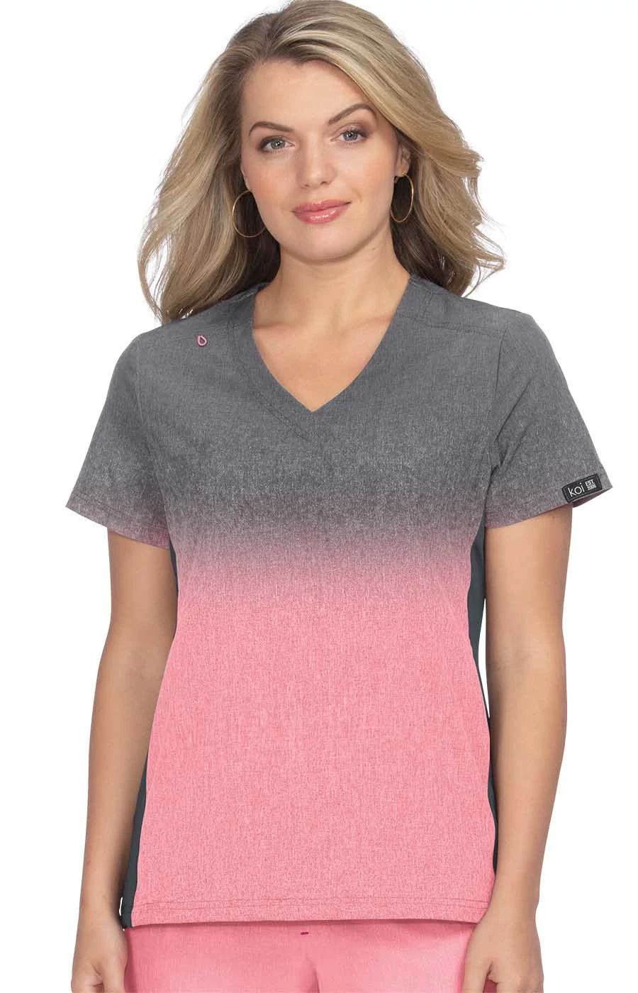 Basics Cali Women's 2-Pocket Stretch Ombre Top –