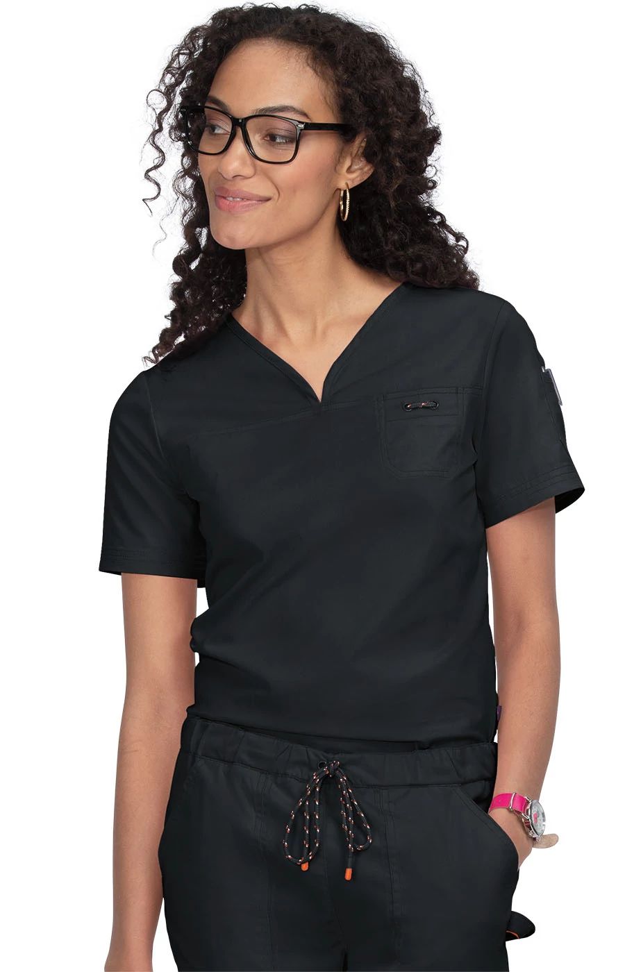 koi Stretch Georgia Women's 2-Pocket Tuck-In Scrub Top – koihappiness