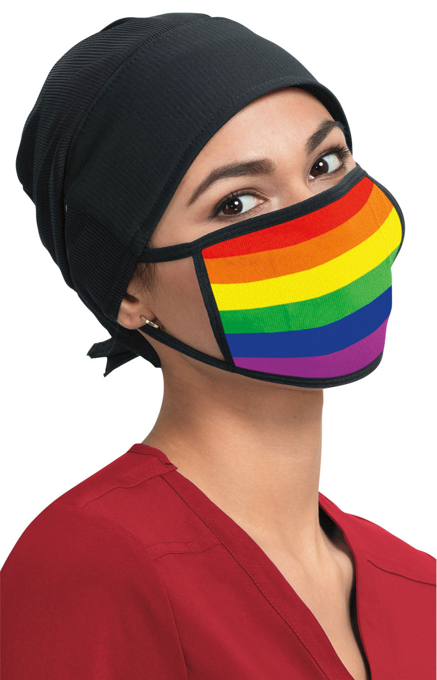 Knit Fashion Mask Rainbow