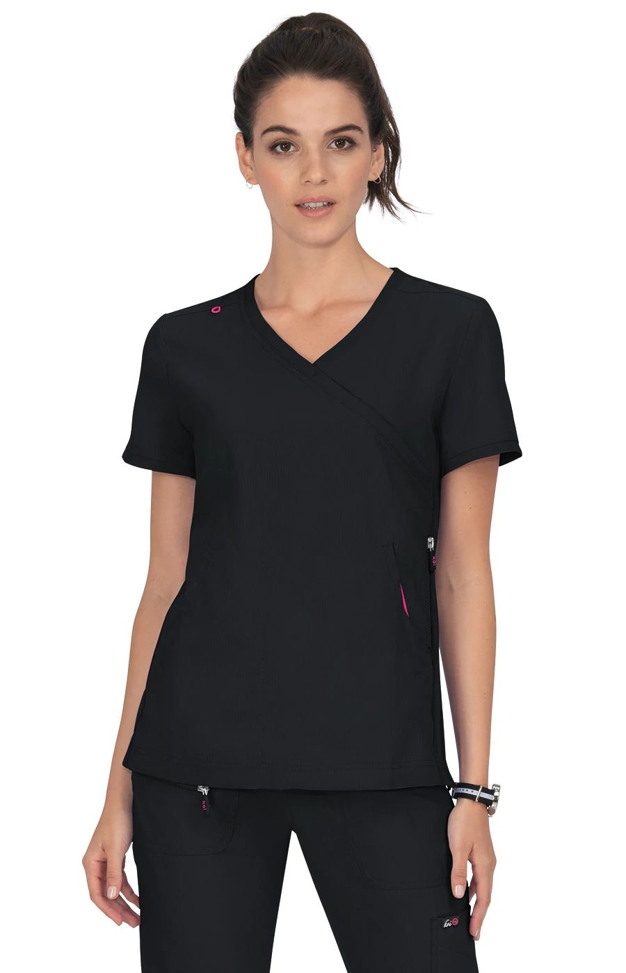 Philosophy Women's 3-Pocket Mock-Wrap Scrub Top – koihappiness