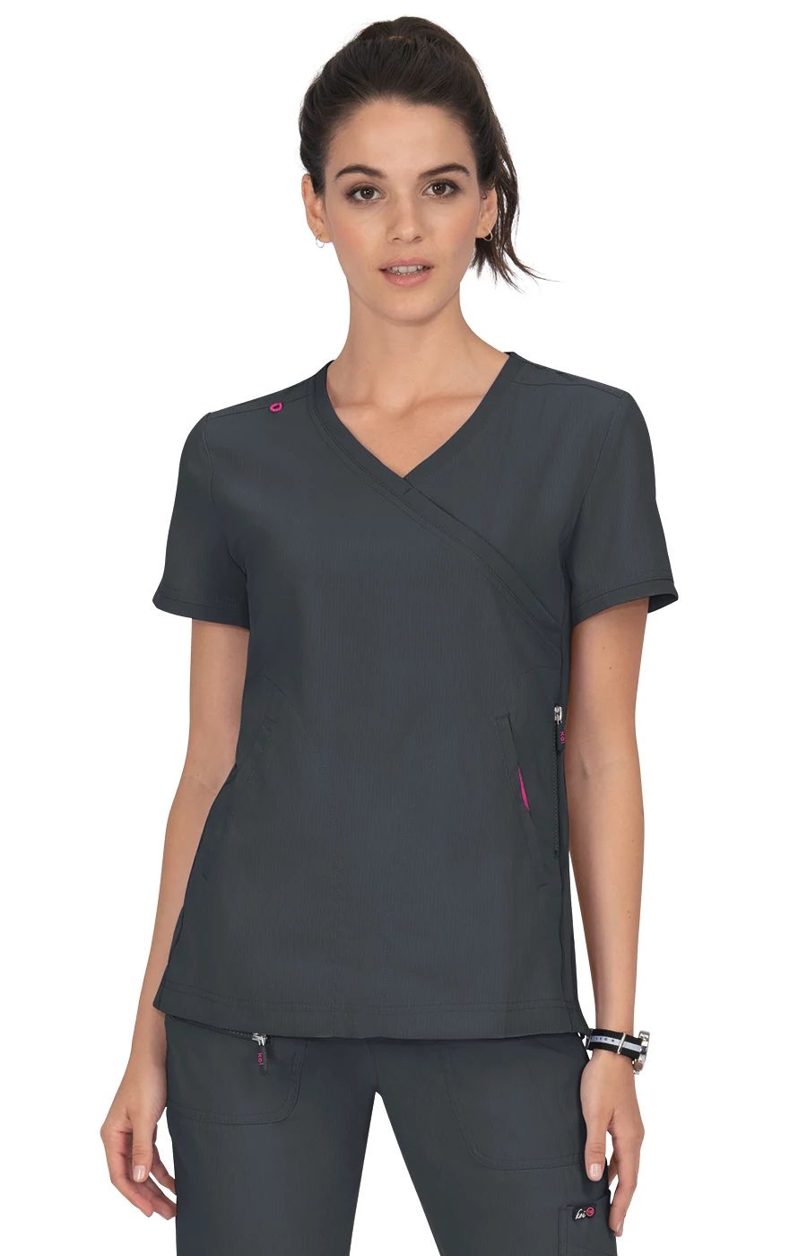 POL Long Sleeve Peace Emblem Top in Latte – June Adel