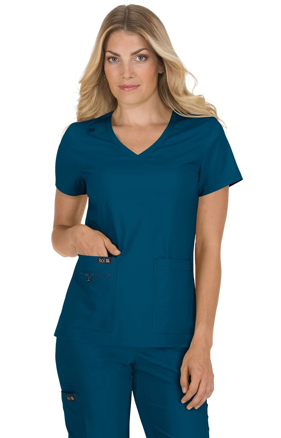 KOI Basics 373 Becca - camisa médica para mujer