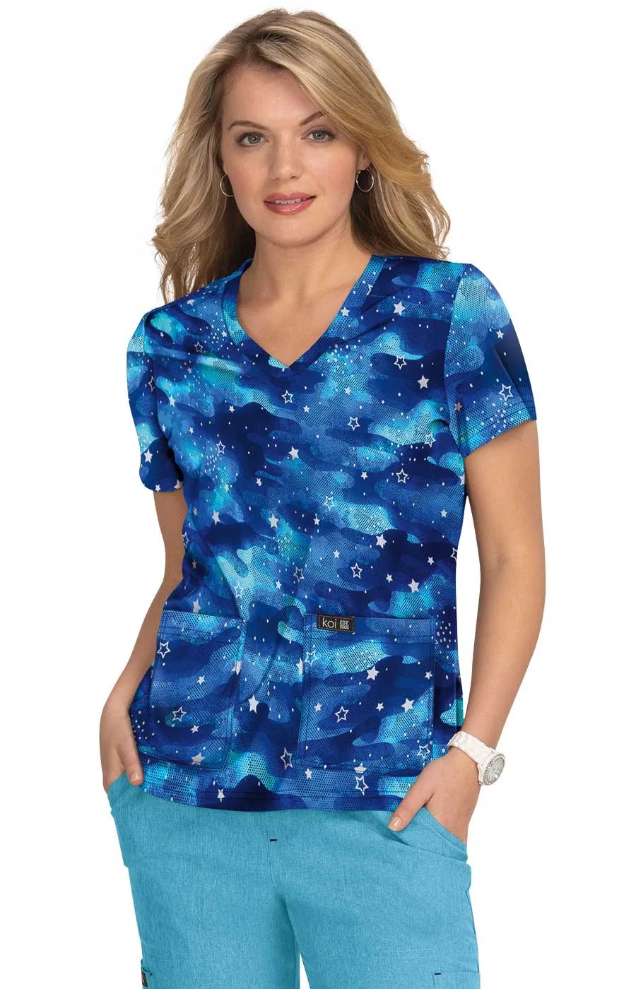 leslie-top-camo-starlette-electric-blue