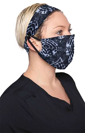 Fashion Mask + Headband Set Tribal Tie Dye