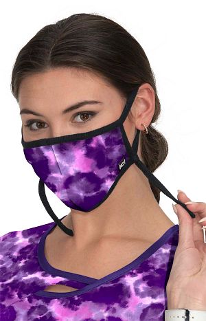 Adjustable Mask Cheetah Tie Dye