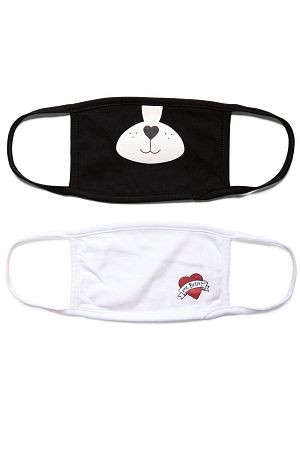 Betsey Fashion Mini Mask Set Dog & Heart