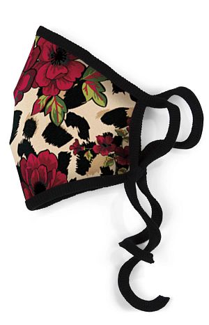 Adjustable Fashion Mask Floral Cheetah