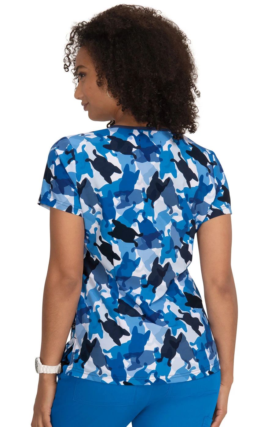 Lulu Top Camo Frenchie Navy – koihappiness